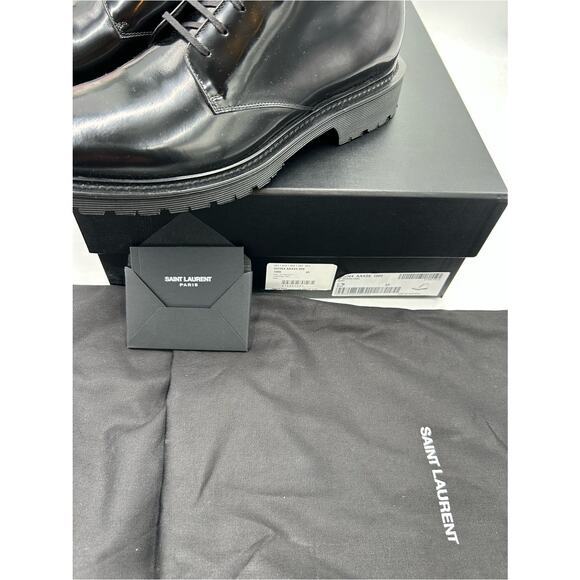 Men\'s Saint Laurent combat boots size 43 made in Italy NWT main image 6